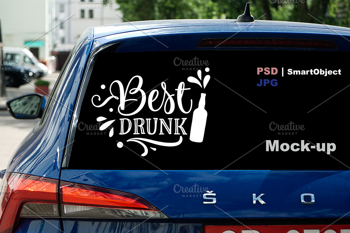 Car Window Mockups for Car Stickers, a Mockup by VetalStock (Photo 11 of 11)