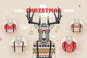 Christmas Deer Characters, an Animal Illustration by blauananas (Thumbnail 2 of 6)
