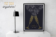Christmas Gold Line Art Set, a Graphic by Cienpies Design (Thumbnail 6 of 7)