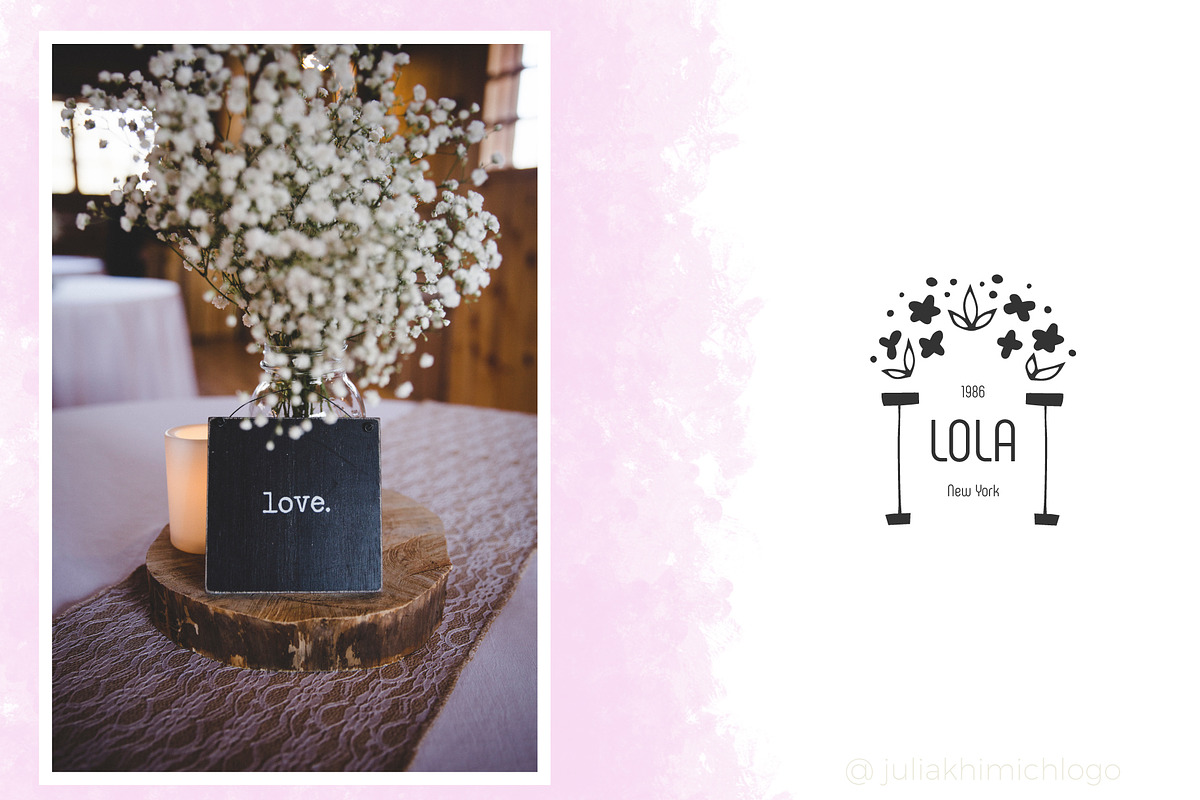 Logo Pack Vol.2. Romantic & Wedding, a Branding & Logo Template by Mint Air Studio (Photo 3 of 22)