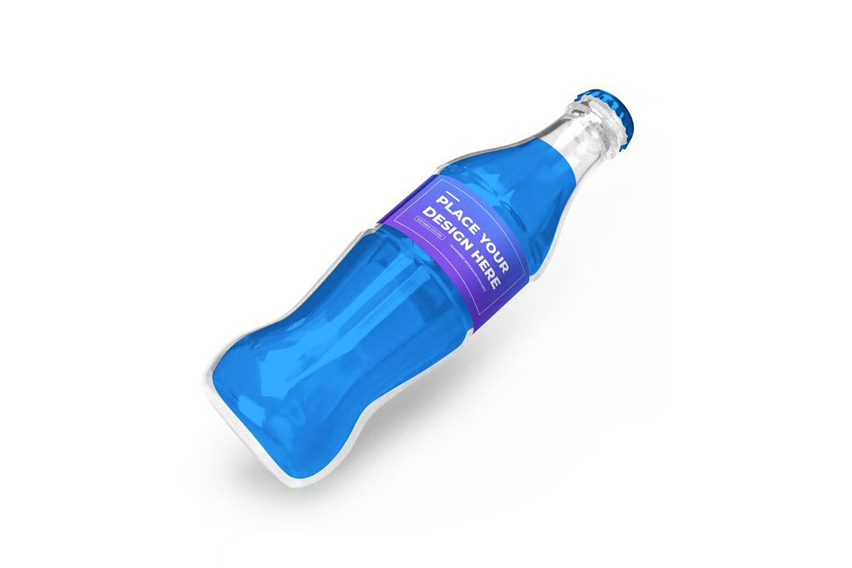 Soft Drink Bottle Mockup Template, a Packaging Mockup by DesignRushMarket (Photo 11 of 11)