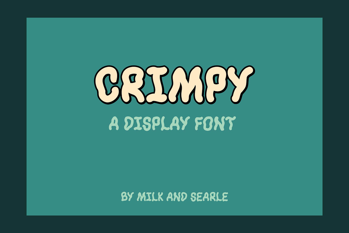 Crimpy - A wavy, crinkly font, a Font by Milk and Searle (Photo 1 of 4)