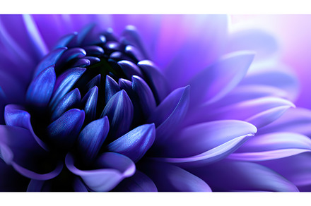 Purple Flower Closeup, Generative AI, a Nature Photo by BazziBa♥