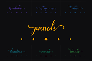 Celestial Flow - 18 Twitch Panels
