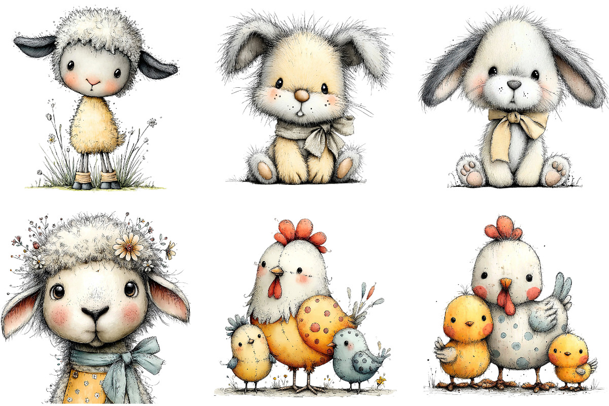 Watercolor Rustic Easter Clipart, an Illustration by Sublimation Artist (Photo 7 of 7)