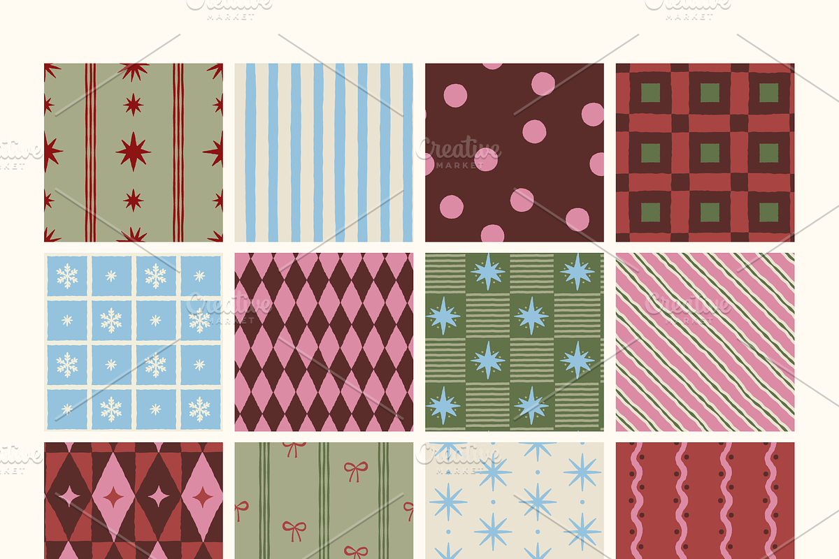 Vector Christmas Graphics & Patterns, a Pattern Graphic by venimo (Photo 12 of 12)