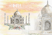 Water Color Landmark, an Object Graphic by NStudio (Thumbnail 12 of 12)