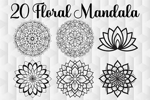 Floral Mandala, an Object Graphic by Designer_Momina