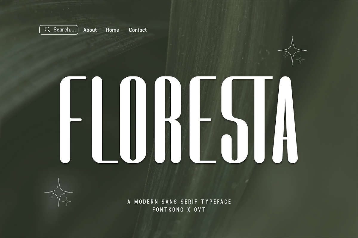 Floresta-Modern Sans Serif Typeface, a Sans Serif Font by overlaytemplates (Photo 1 of 5)