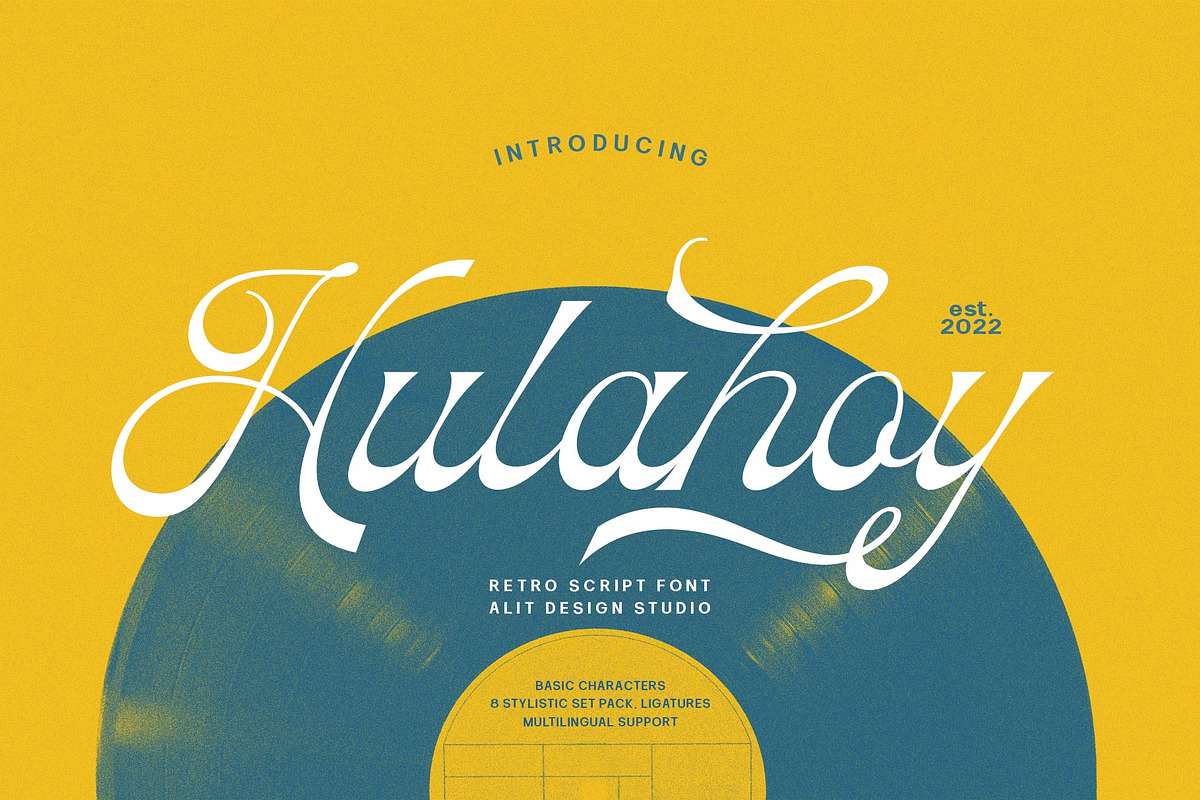 Hulahoy Typeface, a Script Font by alit design (Photo 1 of 15)