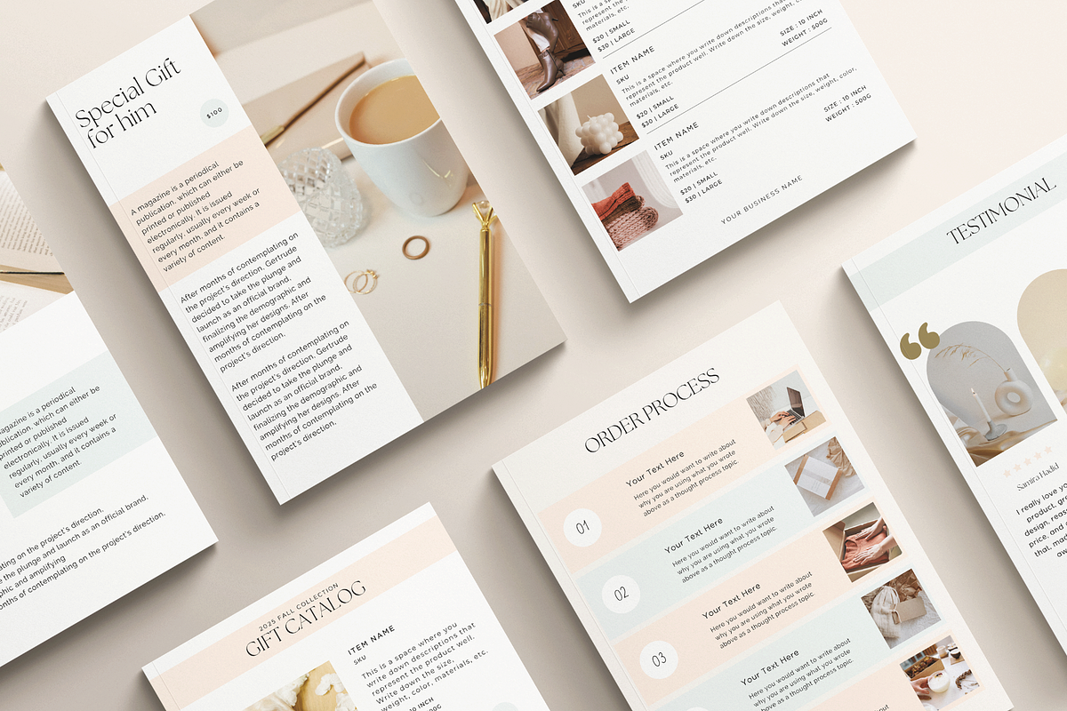 Holiday Gift Guide Canva Template, a Magazine Template by Hellohastore (Photo 5 of 8)