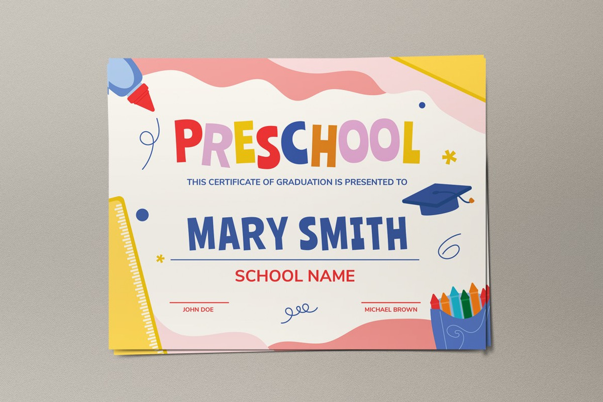 Preschool Graduation Certificate preview 3