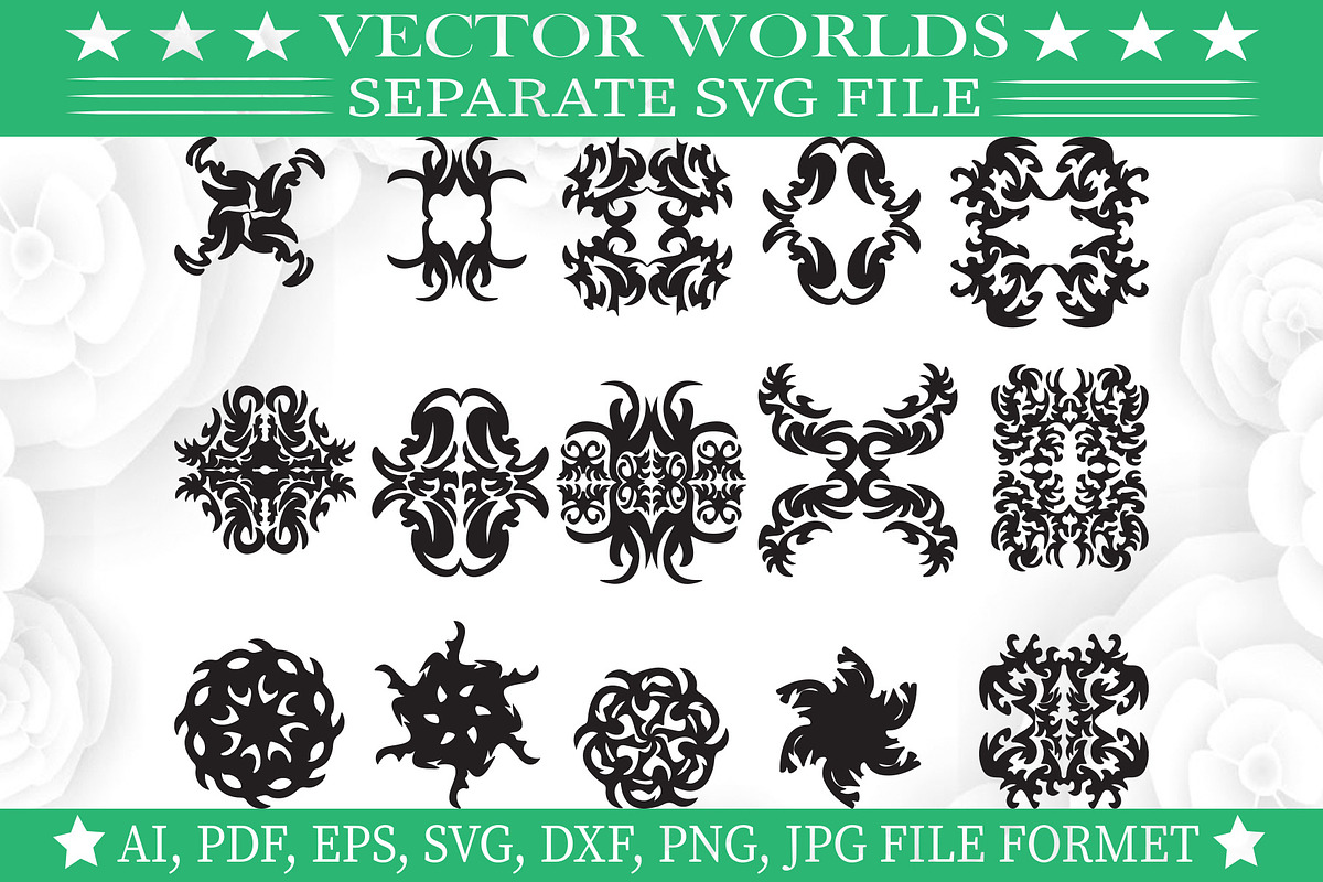 Tattoo Ornament Svg, Tattoo Svg, an Object Graphic by VectorWorlds (Photo 1 of 3)