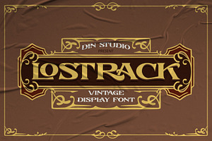 Lostrack, a Symbol Font by Vintage Division