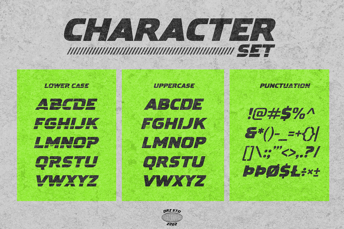 Gerad - Industrial Modern Font, a Sans Serif Font by Drizy (Photo 2 of 9)