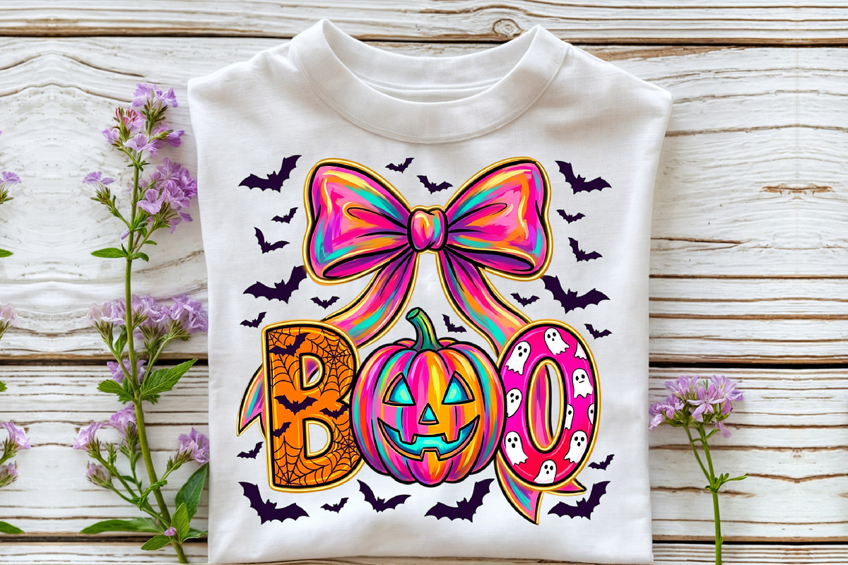 Halloween Boo PNG Coquette Pumpkin, a Work Illustration by Sublimation Artist (Photo 3 of 9)
