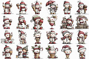 Christmas Snowman Ice Cream Clipart, an Illustration by Libby Wishes (Thumbnail 3 of 7)