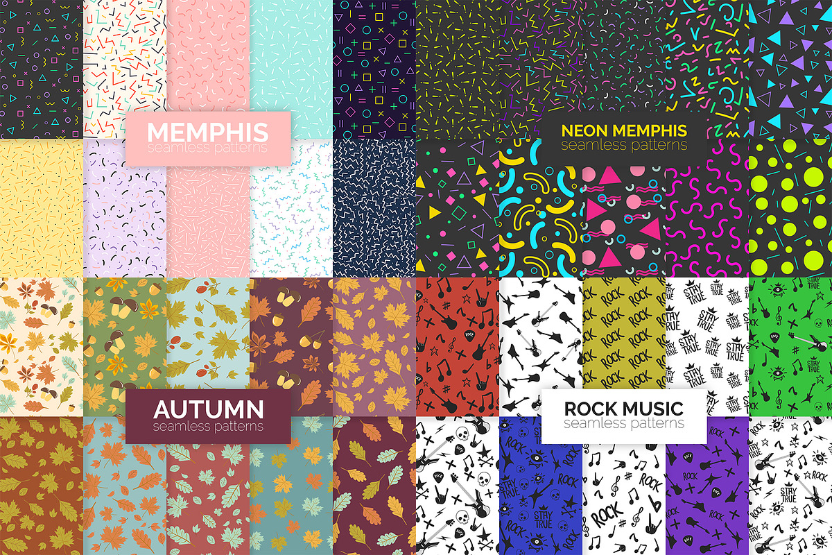 249 Seamless Patterns Bundle, a Pattern Graphic by 3Y_Design (Photo 6 of 12)