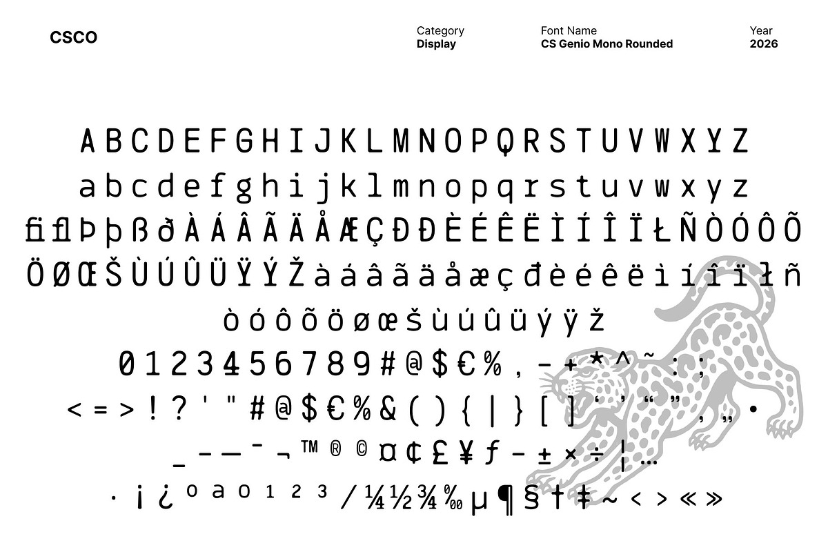 CS Genio Mono Rounded, a Sans Serif Font by Craft Supply Co. (Photo 8 of 8)