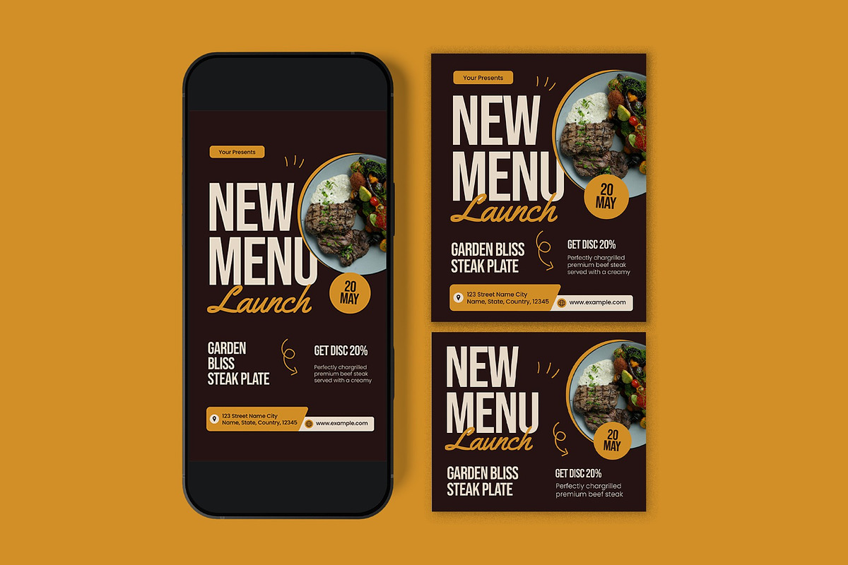 New Menu Launch Flyer, a Flyer Template by graphicook (Photo 3 of 3)