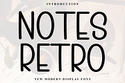 Notes Retro, a Sans Serif Font by InermediaSTUDIO (Thumbnail 1 of 8)