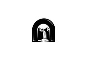 Waterfall Arch Landscape SVG Bundle, an Illustration by jahid234 (Thumbnail 4 of 31)