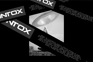 Vantox - Futuristic Display Font