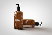 Amber Pump Bottle Mock-Up, a Pens & Pencil Mockup by TSOBG (Thumbnail 9 of 15)