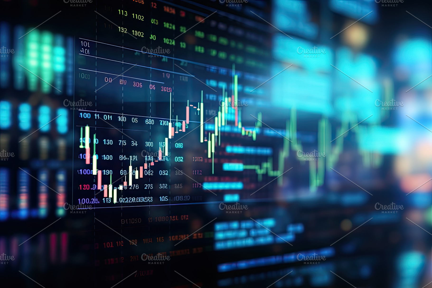 Stock market or forex trading graph, a Photo by Iftikhar Alam