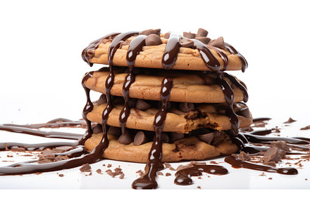 indulgence chocolate on white ai, a Background Photo by pikepicture