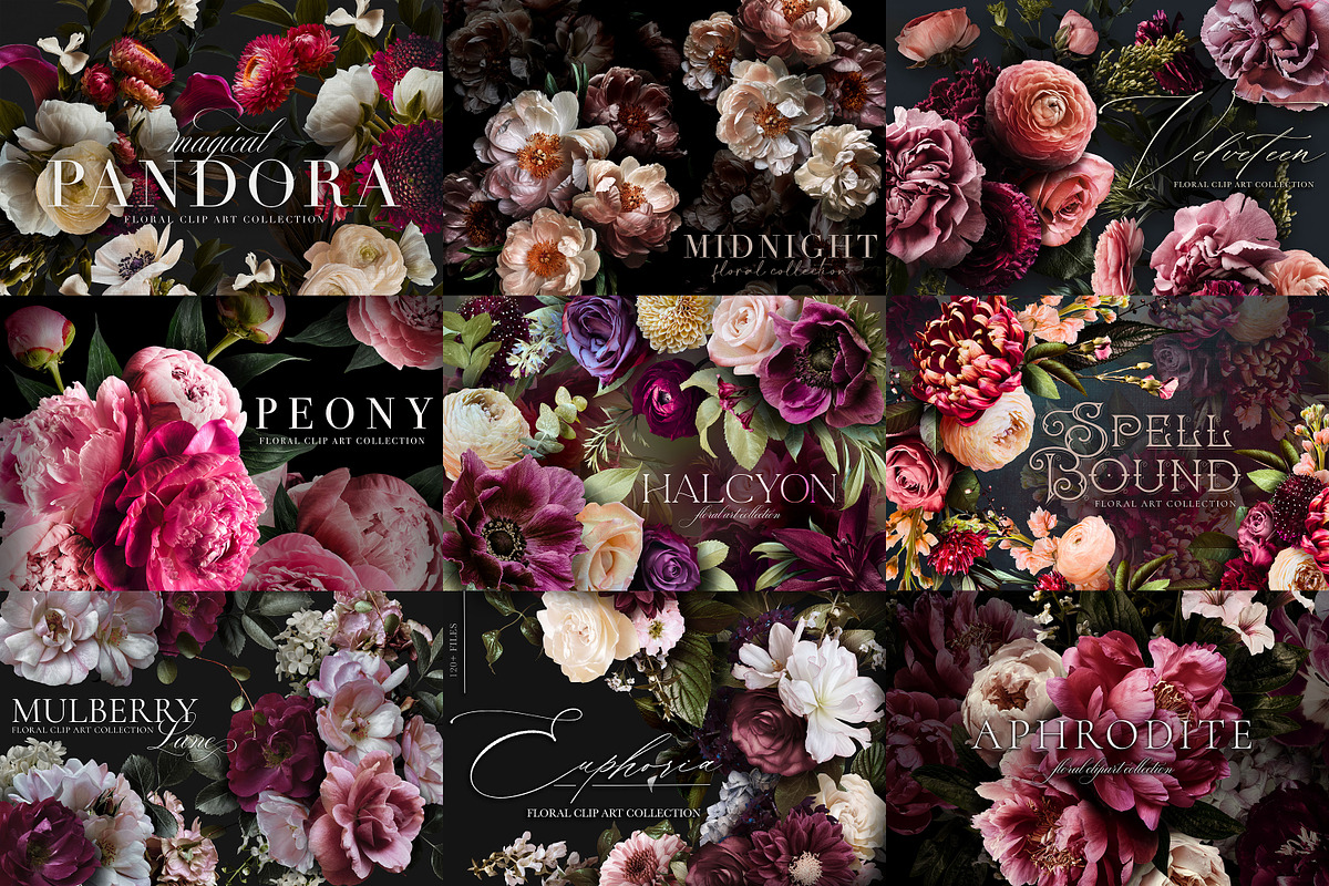 FLOWER POWER Graphics Biggest Bundle, an Object Graphic by Eclectic ...