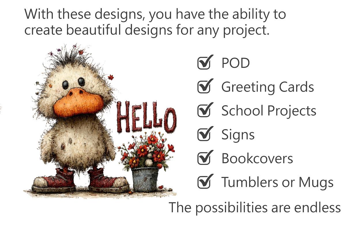 Whimsical Easter Duck Clipart, an Illustration by Pixels.Craft (Photo 3 of 6)