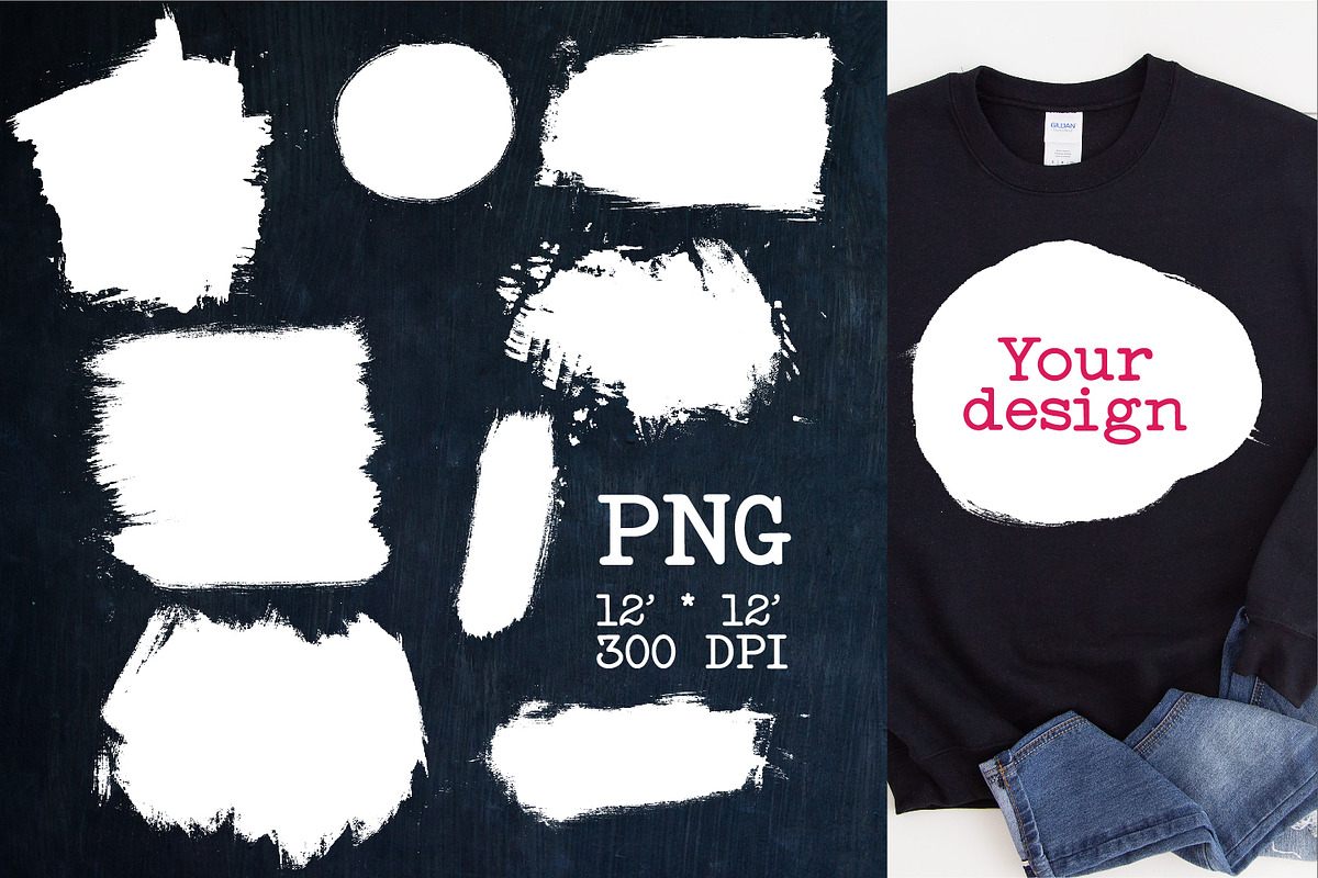 Bleach Effect Bundle for Sublimation, a Shape Add-On by KundolaArt (Photo 3 of 5)