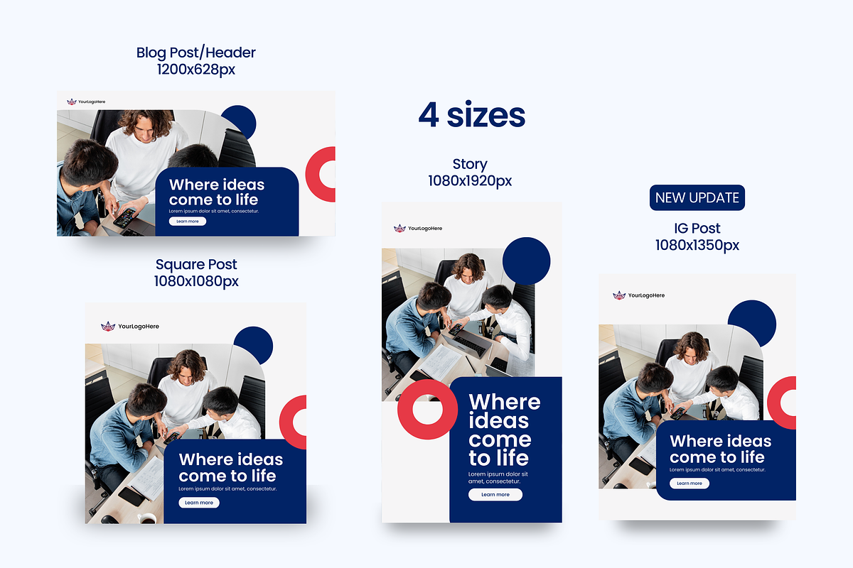 Canva Social Media Templates, a Social Media Template by Studio B | Canva Template (Photo 3 of 13)