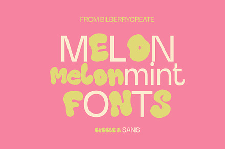 Melon & Mint – A Fresh Font Duo