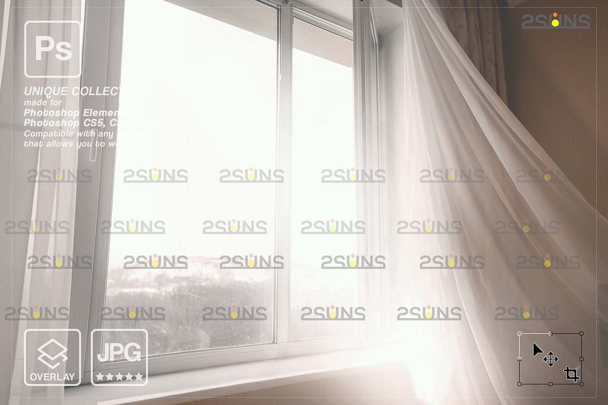 Backlit Window Digital Backdrop