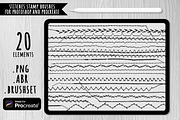 Machine Stitches Brushes, a Brush Add-On by Julia_Raketic (Thumbnail 1 of 2)