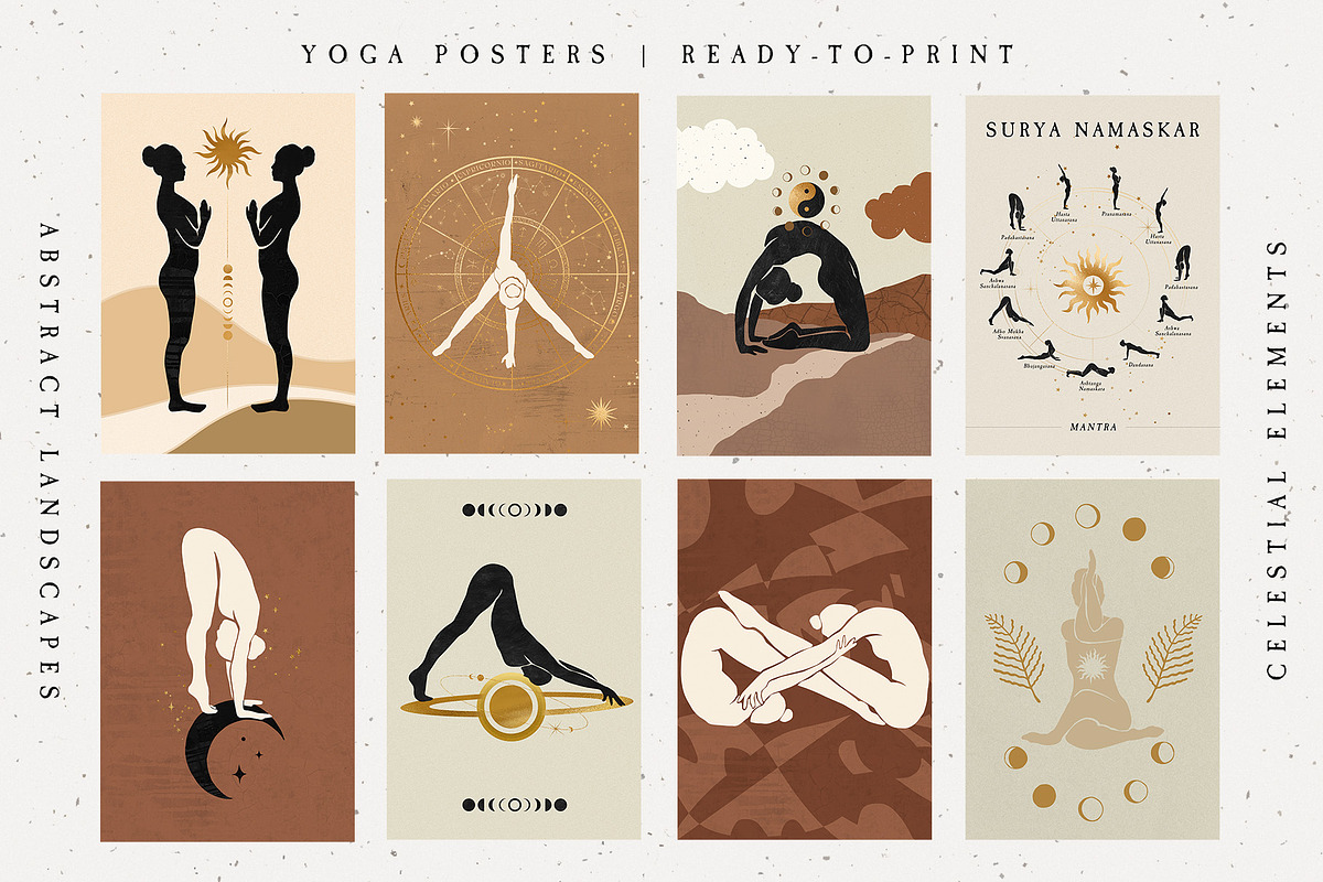 Magic Yoga Esoteric Set, a Healthcare Illustration by NassyArt (Photo 6 of 14)