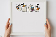 Bookish Ghosts Halloween PNG, a Graphic by olgasallom (Thumbnail 2 of 3)