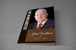 Funeral Program Template-T555, a Brochure Template by Template Shop