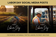 61 Labor day social media posts set, a Social Media Template by Walldecorated (Thumbnail 15 of 29)