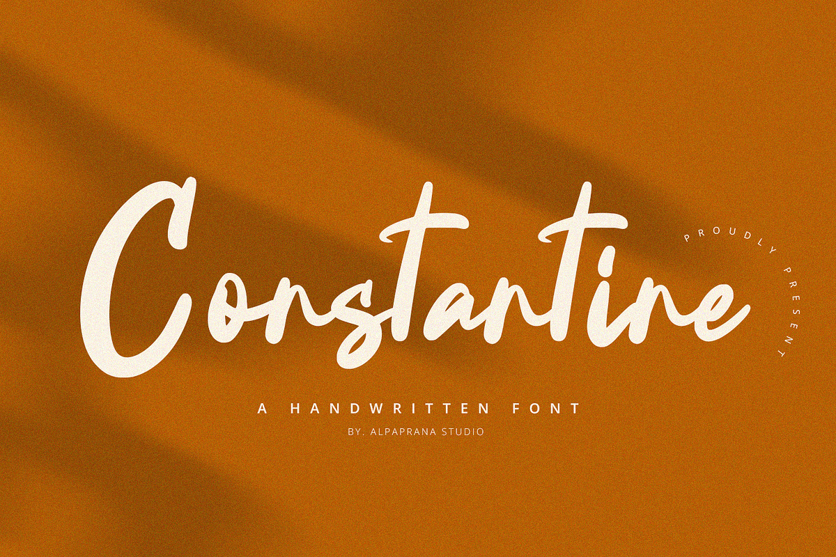 Constantine - Handwritten Font, a Handwritten Font by Alpaprana (Photo 1 of 10)