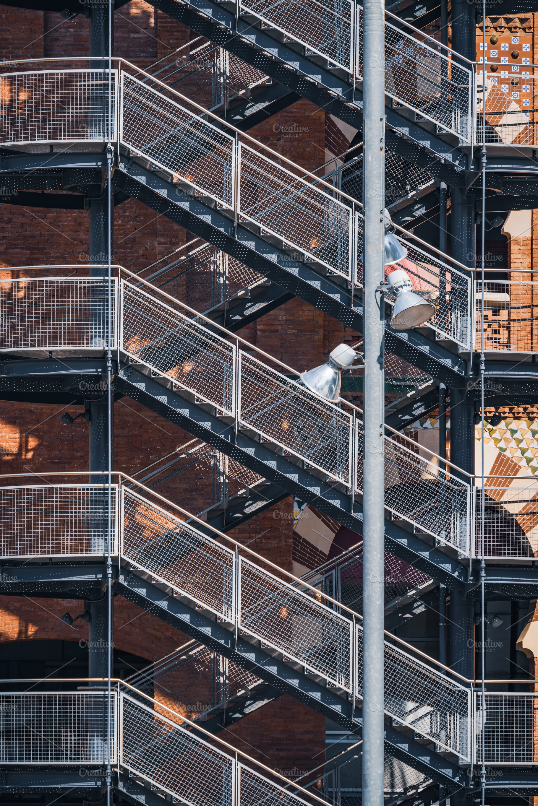 Exterior metal stairs, an Architecture Photo by Visual Motiv