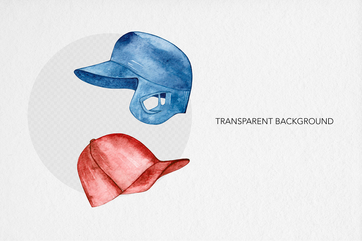Watercolor Baseball Clipart, an Illustration by MilanaDesignShop (Photo 3 of 4)