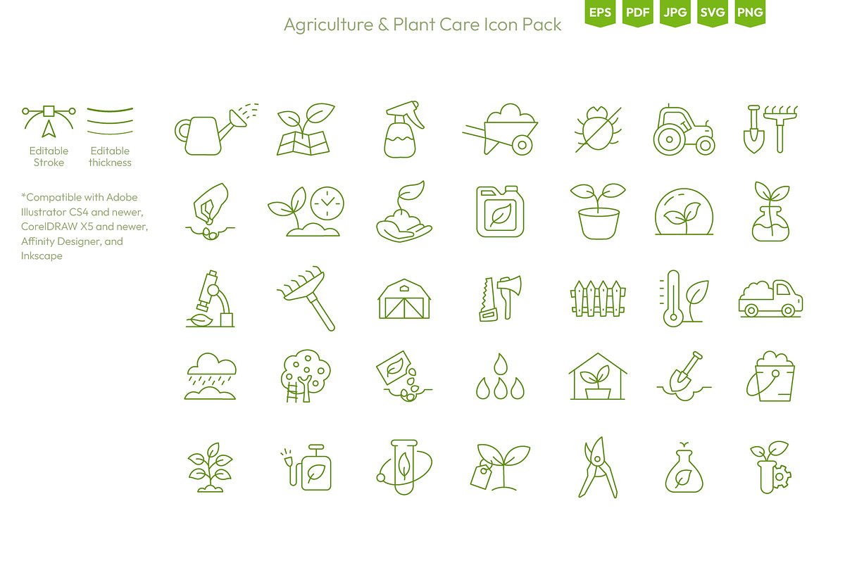 Garden Vector Line Icons, an Object Illustration by Ilia Design (Photo 3 of 6)