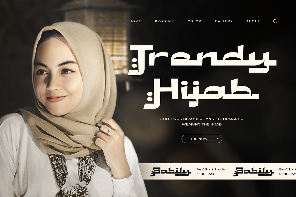 Sabily - An Arabic Style Typeface, a Handwritten Font by Afkari Studio (Photo 10 of 12)