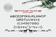 Woodland Holiday Font, a Sans Serif Font by KLUGE+CO (Thumbnail 2 of 5)