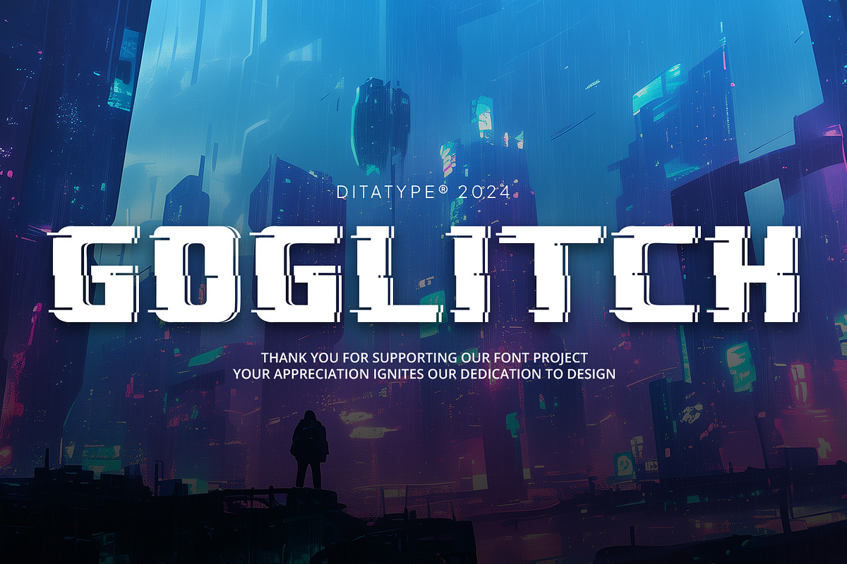 Goglitch, a Font by Ditatype (Photo 11 of 11)