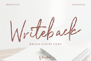 Writeback 2 Style Brush Font