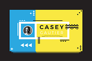 Casey Gautier Business Card, a Business Card Template by D | S Creative Design (Thumbnail 2 of 5)